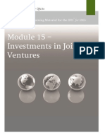 Module 15 - Investments in Joint Ventures: IFRS Foundation: Training Material For The IFRS