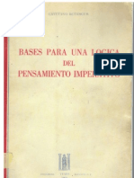 Cayetano Betancur, Bases para Una Lógica Del Pensamiento Imperativo, 1968