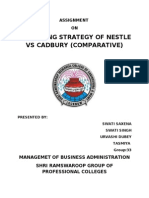 Marketing Strategy of Nestle Vs Cadbury