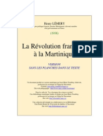 LA RÉVOLUTION FRANÇAISE EN Martinique