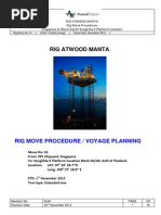 Manta Rig Move 1 - Songkhla - E. Platform