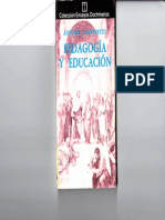 Pedagogía y Educación