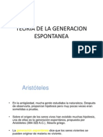 Teoria de La Generacion Espontanea