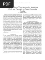 Investigation of Corrosion Under Insulation (CUI) and Prevent It by Nano-Composite Coating