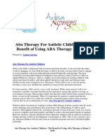 Aba Therapy For Autistic Children The Benefit of Using ABA Therapy at Home