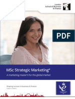 MSC Strategic Marketing Factsheet