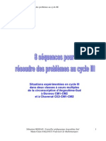 8 Sequences Resoudre Problemes Cycle 3