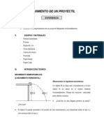 Laboratorio Movimiento de Proyectiles