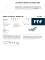 Forge World Update For Sixth Edition Warhammer 40,000: WS BS S T W I A LD SV