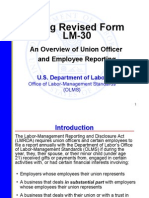 Filing Revised Form LM-30: An Overview of Union Officer and Employee Reporting