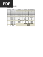 FEP 1-6 Time Table Grade 4 2013 - 2014