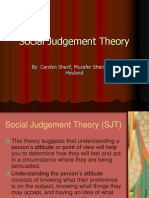 Social Judgement Theory