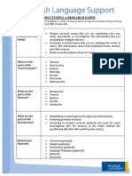 Structuring A Research Paper