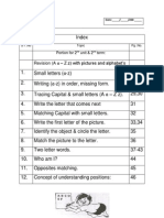 Preprimary Worksheet For English Subject