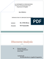 Discourse Analysis