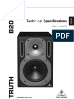 2680-B2031A Behringer Specs