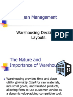 Lean Management: Warehousing Decisions & Layouts