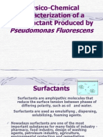 Physico-Chemical Characterization of A Biosurfactant Produced by