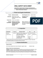 Methanol (Ch3oh) Msds