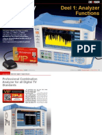 Deviser TV Analyser s7000: Deel 1: Analyzer Functions