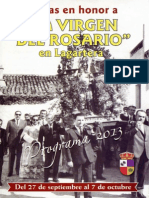 Programa Fiestas Virgen Del Rosario Lagartera