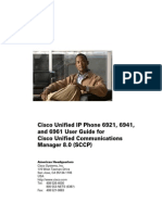 Cisco Unified IP Phone 6921, 6941, and 6961 User Guide For Cisco Unified Communications Manager 8.0 (SCCP)