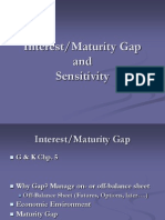 Interest/Maturity Gap and Sensitivity