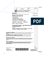 Edexcel GCE: Chemistry