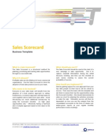 FTM Business Template - Sales Scorecard