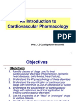 1-Introduction To Pharmacology of Cardiovascular Drugs 0ct10