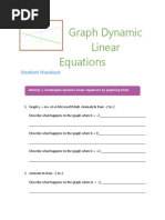 Graph Dynamic Linear Equations Student Handout