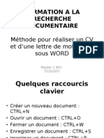 Rédiger Son CV Avec Word - Méthodologie