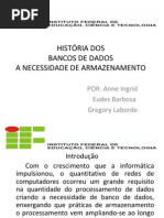 HISTÓRIA DOS Bancos de Dados