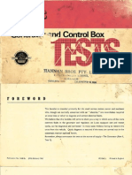 Lucas Generator and Control Box Tests 1963