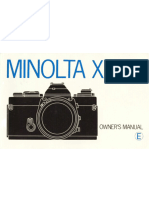 Minolta XD-11 Owner's Manal