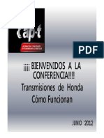 COMO FUNCIONAN LAS TRANSMISIONES HONDA (Sólo Lectura)