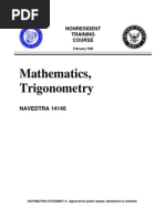 US Navy Course - Mathematics, Trigonometry NAVEDTRA 14140