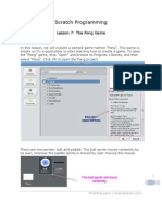 Scratch Lesson 7: The Pong Game