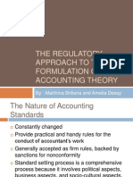 The Regulatory Approach To The Formulation of An