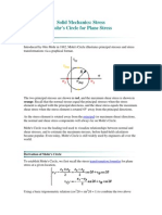 Solid Mechanics: Stress Mohr's Circle For Plane Stress