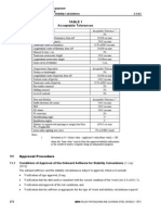 Table 1 Acceptable Tolerances: Hull Form Dependent Acceptable Tolerance