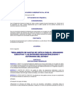 ACUERDO GUBERNATIVO No 397-98 REGLAMENTO DE GASTOS DE VIÁTICO PARA EL ORGANISMO EJECUTIVO Y LAS ENTIDADE