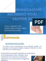 Isoinmunizacion Materno Fetal A RH