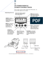 Walchem Pump EZ Timer Module Instructions, EZB, EZC