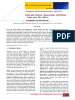 Performance Combustion and Emission Characteristics On DI Diesel Engine Using Bio Additive