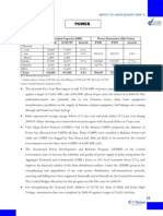 Impact of Union Budget 2009-10 On Power Sector India