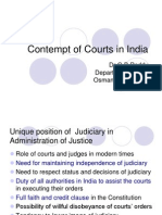 Contempt of Courts in India