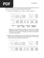 Econometrics Assignment.