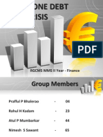 Euro Zone Debt Crisis: RGCMS MMS II Year - Finance