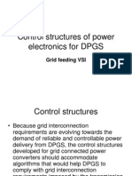 Control Structures of Power Electronics For DPGS